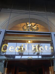 Cecil Hotel front door
