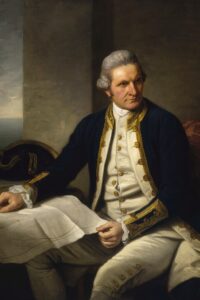Revitalized Captain James Cook portrait