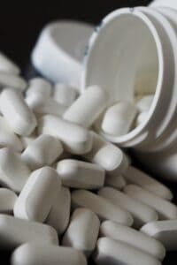 Pills representing the sedatives given to Tammy Homolka
