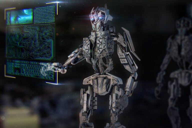 AI robot using digital controls