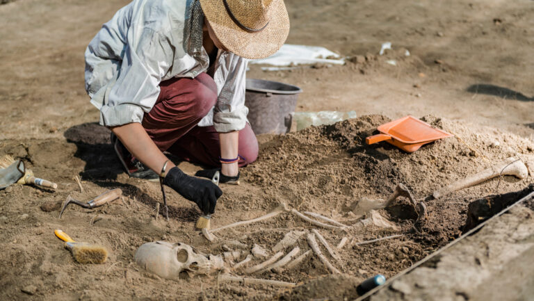 grave robber digging up body