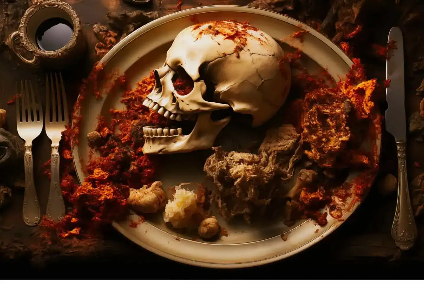 Plate for a cannibal to legally eat