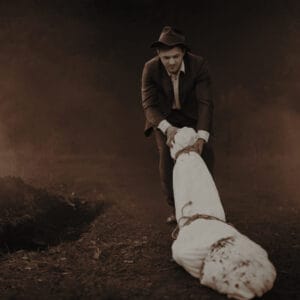 symbolizing Ian Brady and myra hindley victim