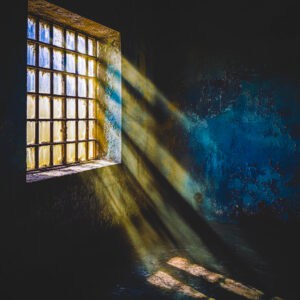 Prison window for prison escapes