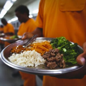Last meal on death row plate