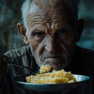 sad prison meal