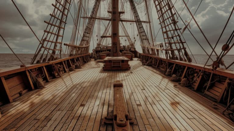 shanghaiing ship at sea