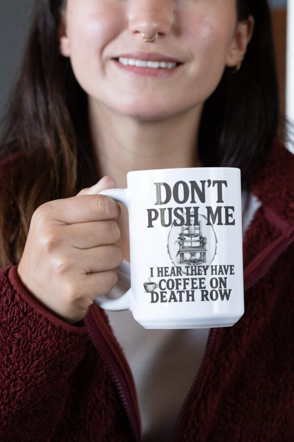 15oz dark funny mug death row