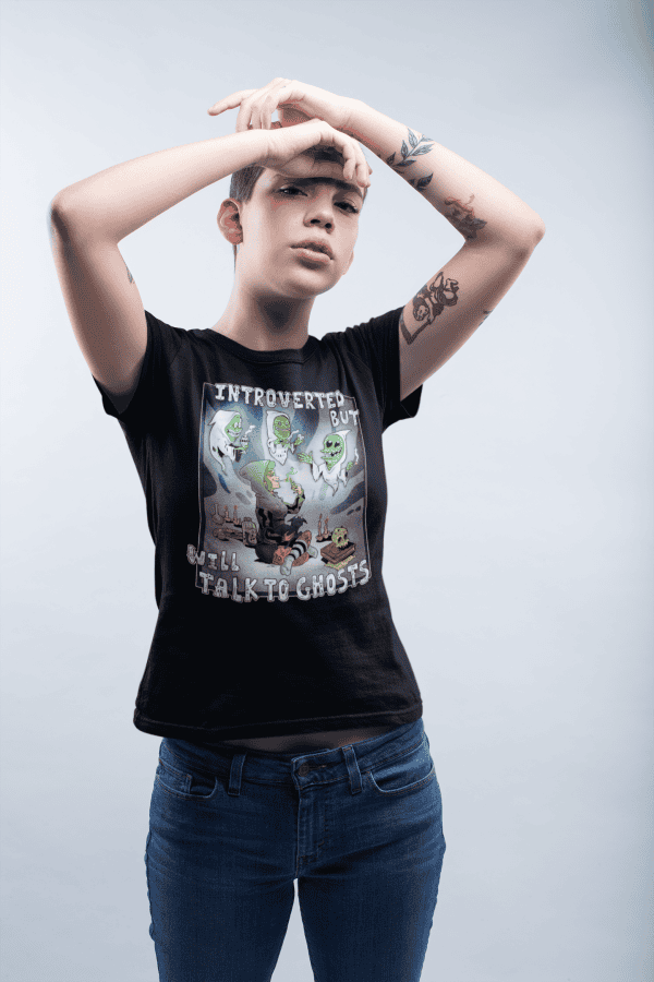 alternative introvert ghost tee