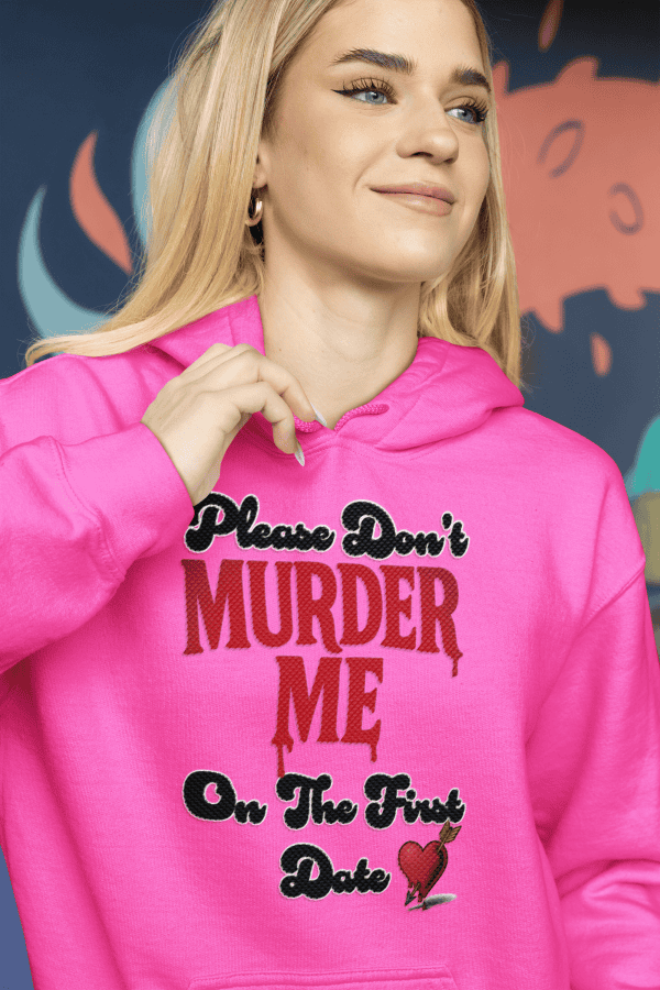 dark humor true crime hoodie for women