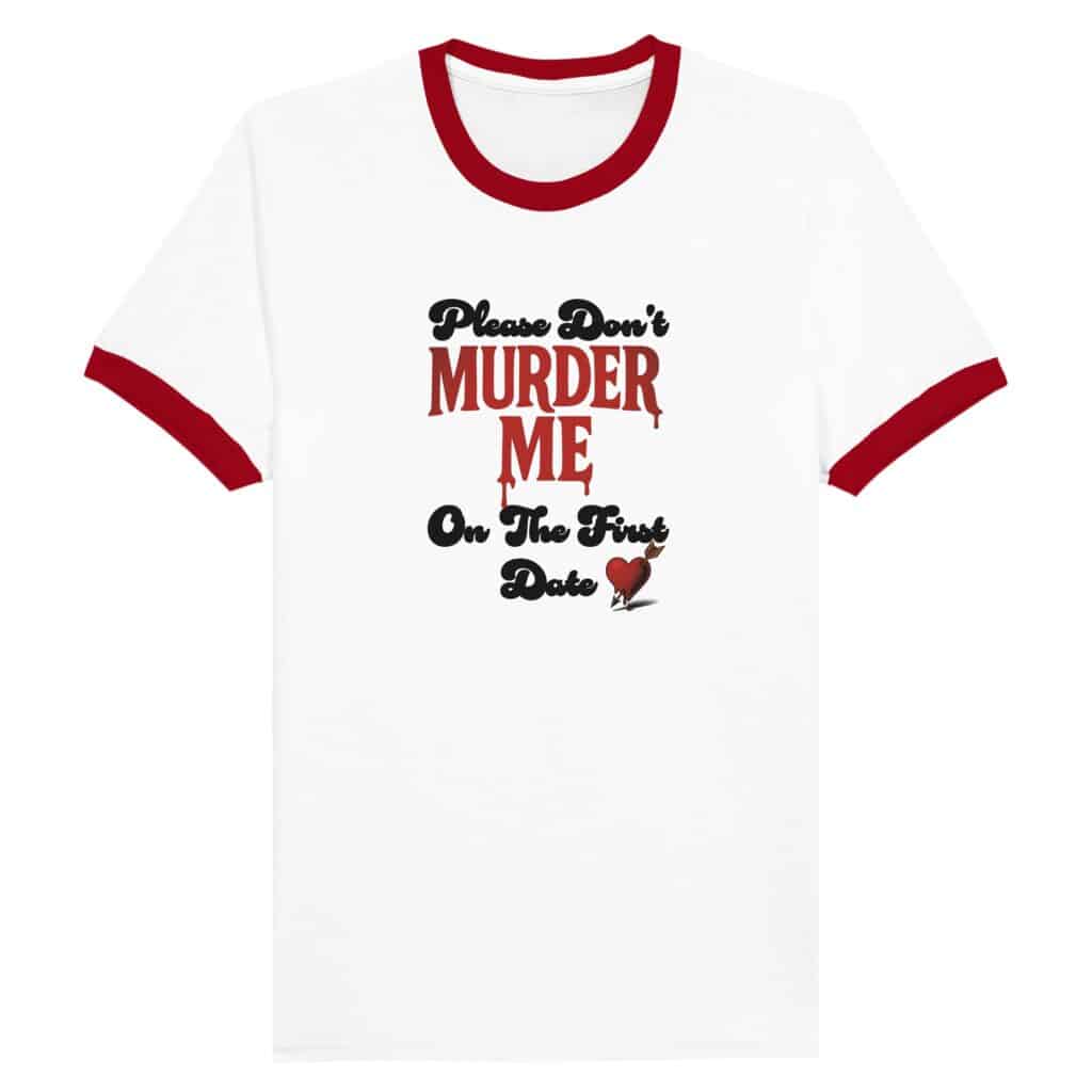 retro dark humor tee shirt for true crime fans