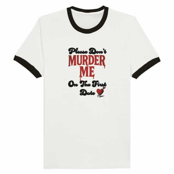 true crime dark humor ringer tee