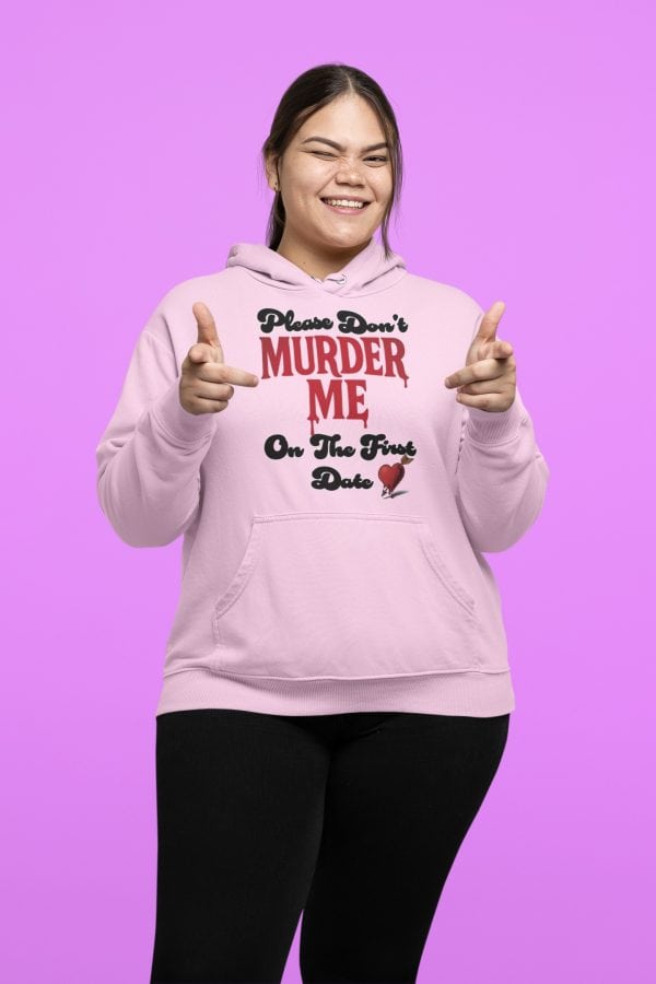 please don't murder me true crime hoodie