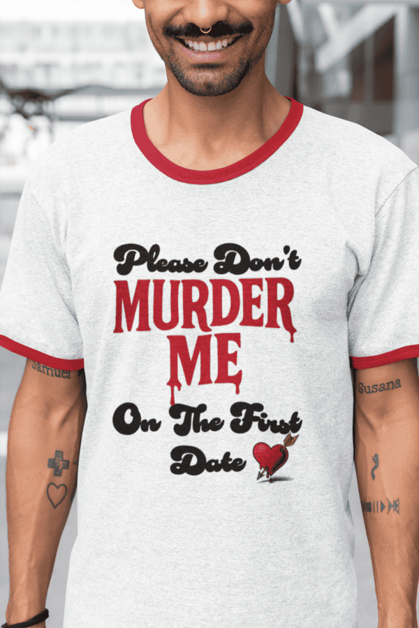 retro ringer tee for true crime fans