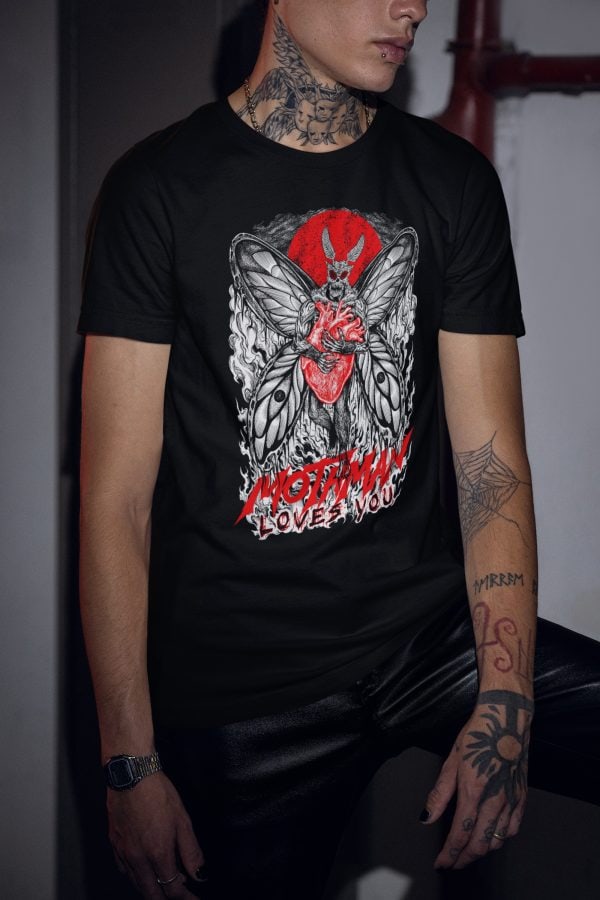 Mothman Loves You Tee - Image 6