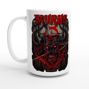 Horoscope coffee mug for taurus sign - 15 ounces