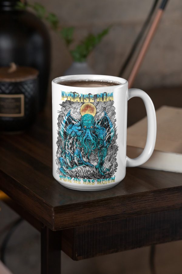 Praise Him Cthulhu 15oz Mug - Image 3