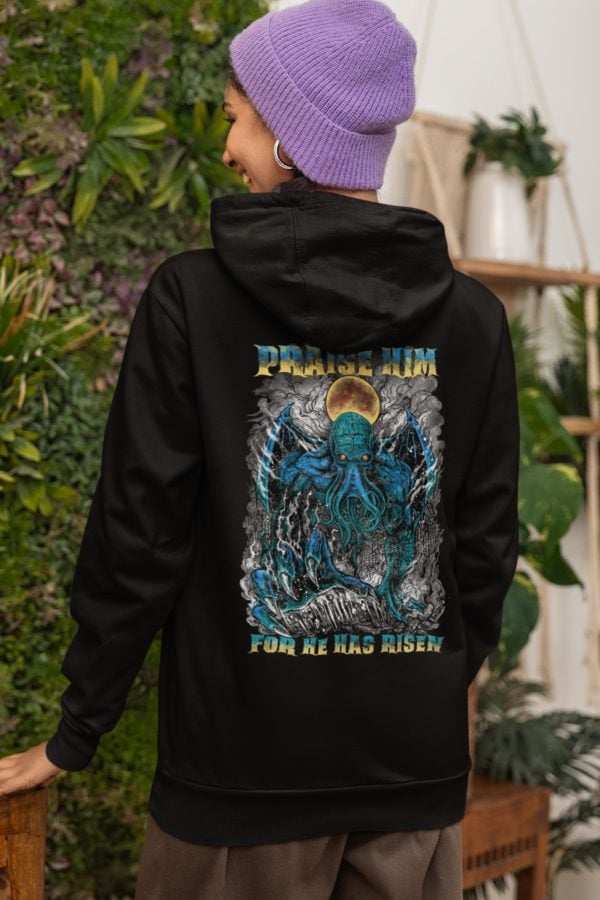 Praise Him Cthulhu Hoodie - Image 3