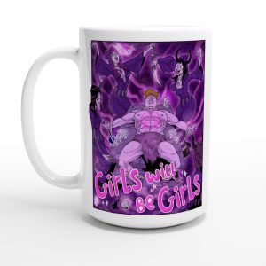 15 ounce girls will be girls coffee mug