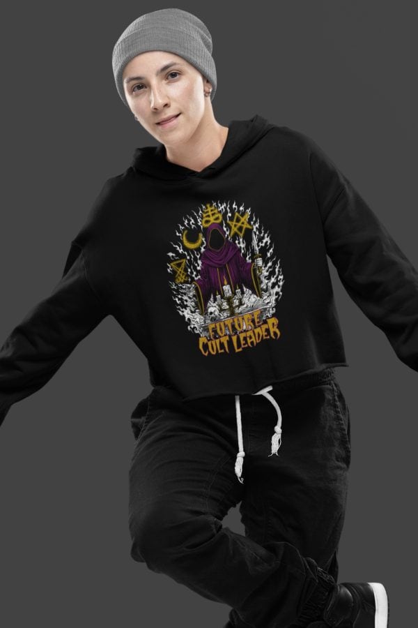 Future Cult Leader Cropped Hoodie - Image 4