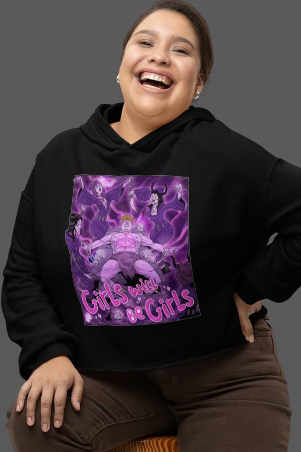 Girls Will Be Girls Cropped Hoodie - Image 4