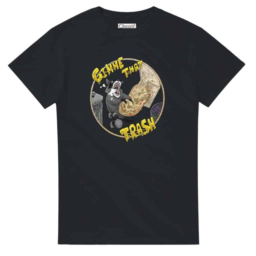 gimme that trash raccoon trash core t-shirt