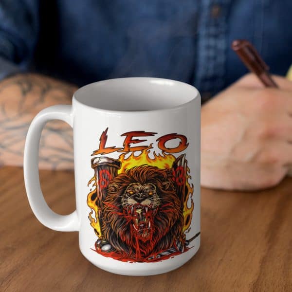 Leo Zodiac 15oz Mug - Image 3