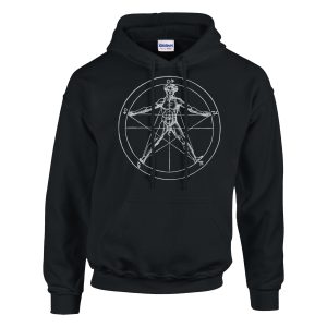 ghost mockup of agrippa's pentagram occult hoodie