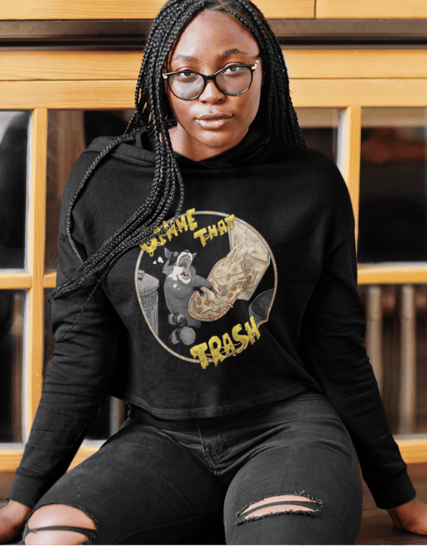 Gimme That Trash Cropped Hoodie - Image 3
