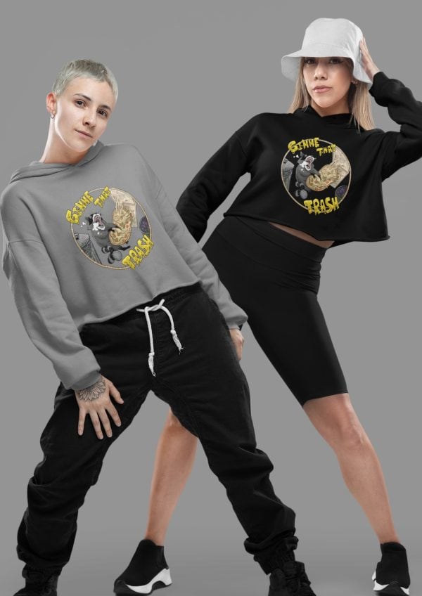 Gimme That Trash Cropped Hoodie - Image 4