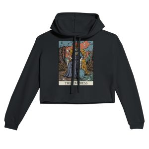 The empress Tarot cropped hoodie