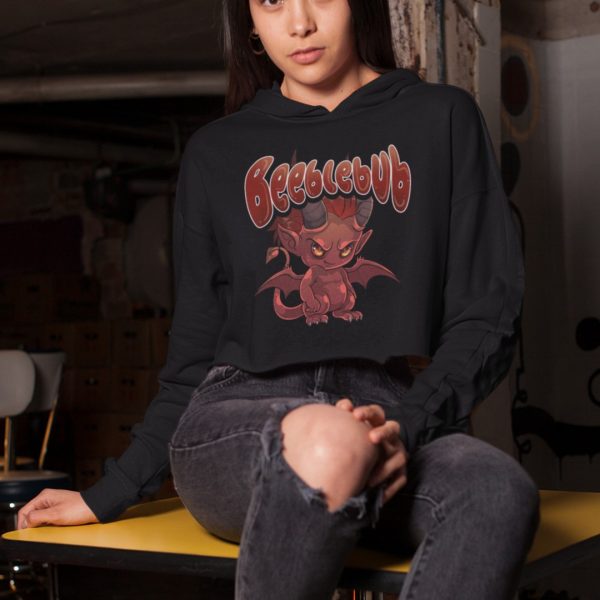 Beeblebub Cropped Hoodie - Image 4
