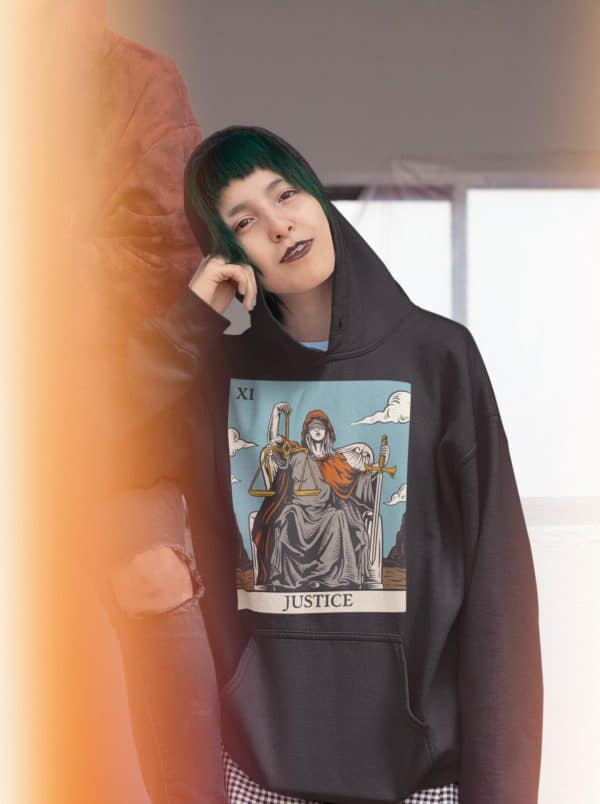 xi. Justice Tarot Hoodie - Image 5