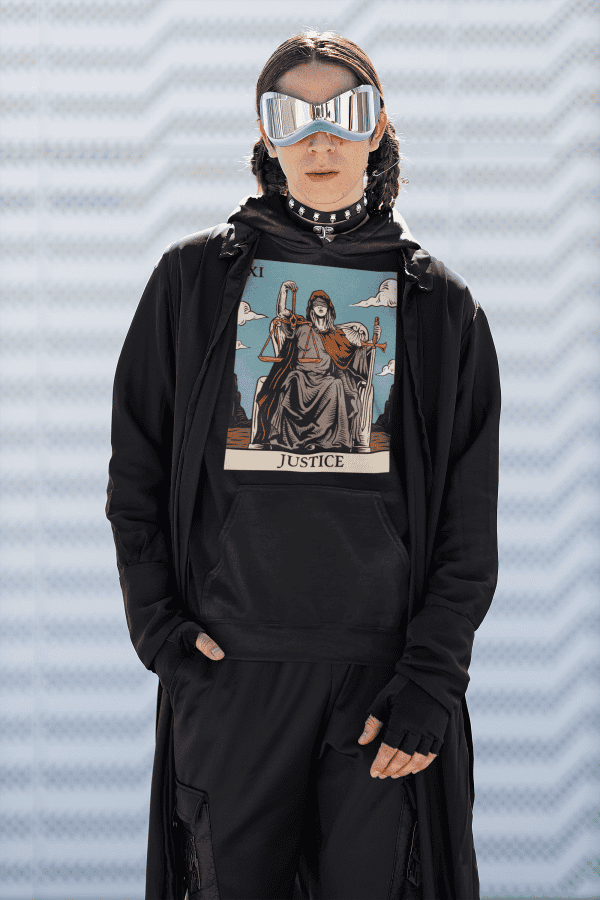 xi. Justice Tarot Hoodie - Image 3