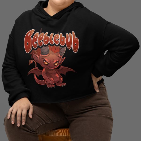Beeblebub Cropped Hoodie - Image 3