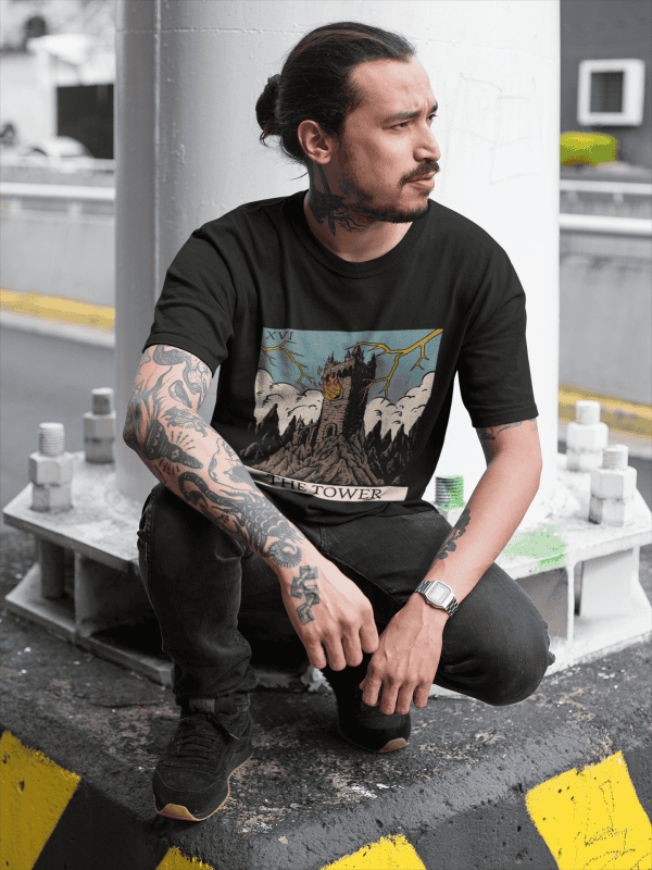 xvi. The Tower Tarot Tee - Image 4