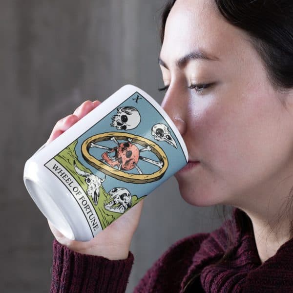 x. Wheel of Fortune Tarot 15oz Mug - Image 3