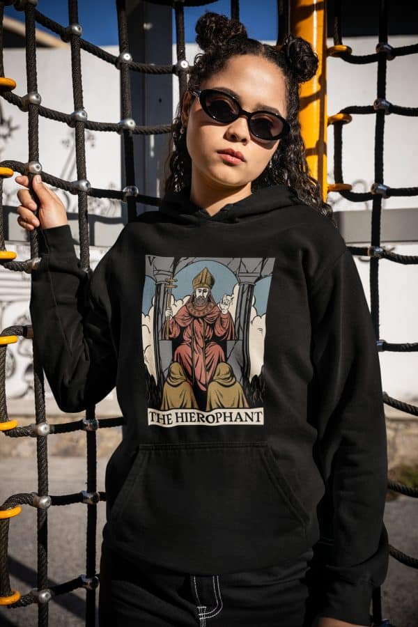 v. The Hierophant Tarot Hoodie - Image 6