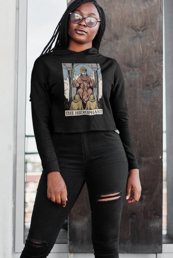 v. The Hierophant Cropped Hoodie - Image 3
