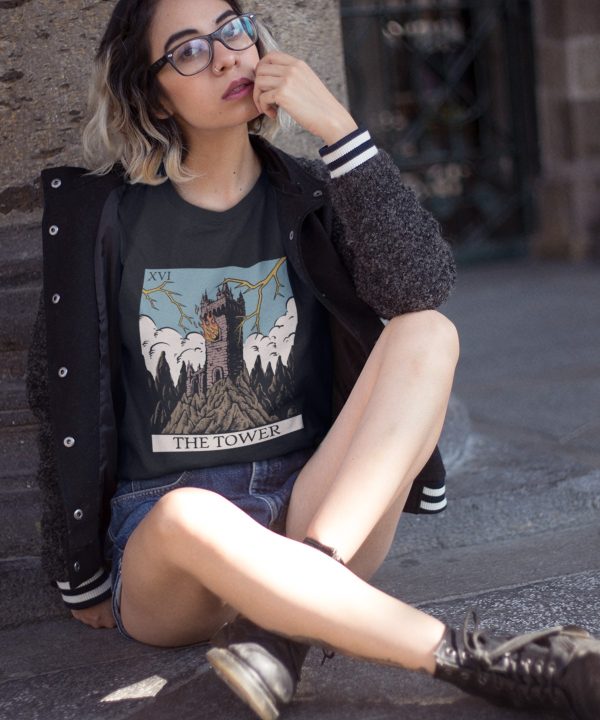 xvi. The Tower Tarot Tee - Image 5