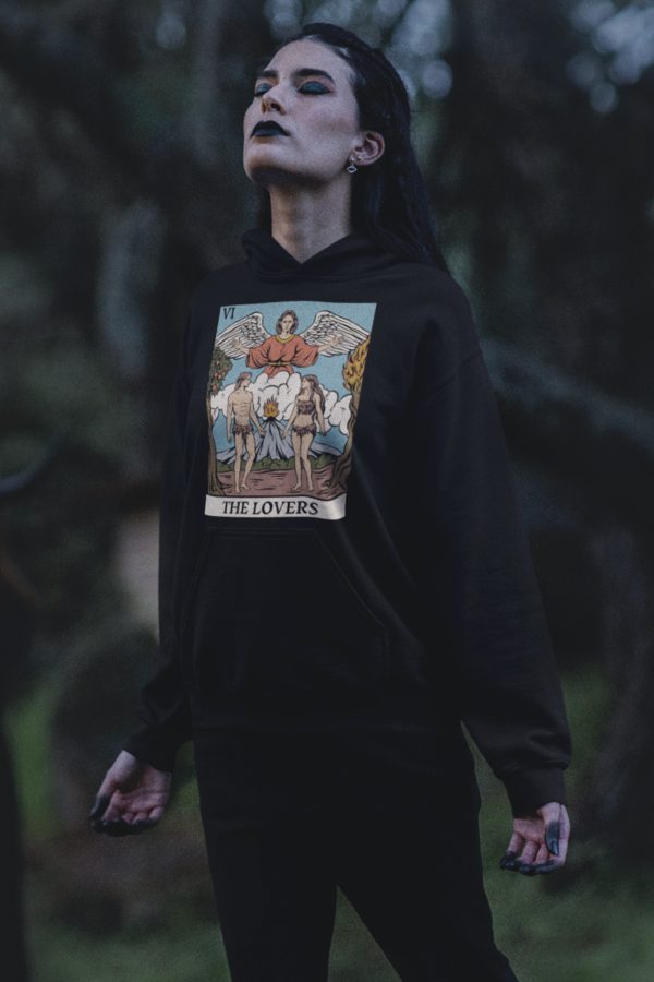 vi. The Lovers Tarot Hoodie - Image 3