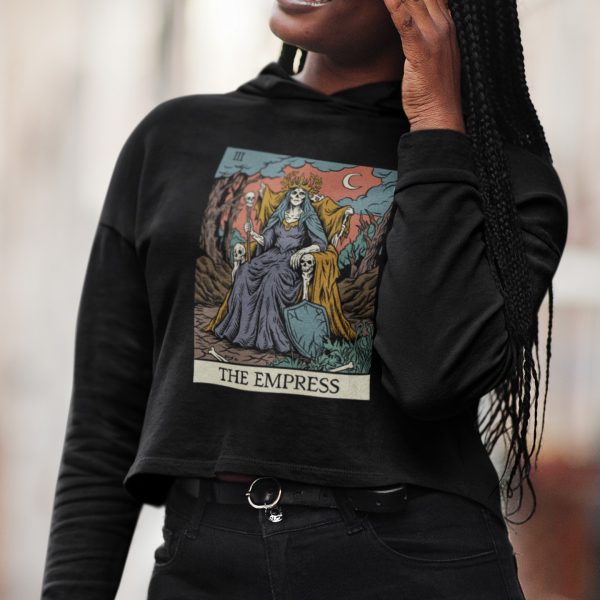 iii. The Empress Tarot Cropped Hoodie - Image 3