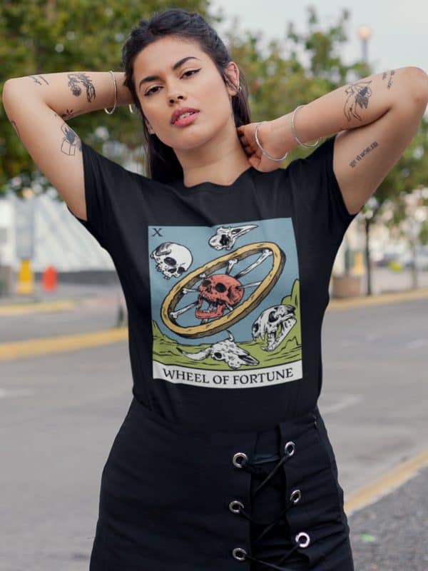 x. Wheel of Fortune Tarot Tee - Image 3
