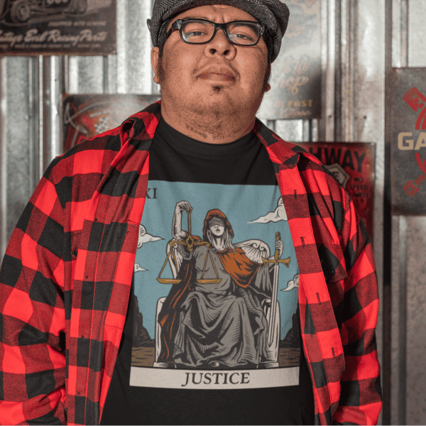 xi. Justice Tarot Tee - Image 3