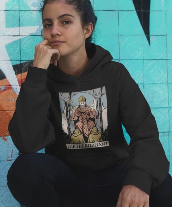 v. The Hierophant Tarot Hoodie - Image 5