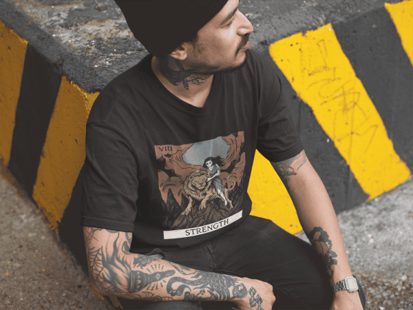 viii. Strength Tarot Tee - Image 3