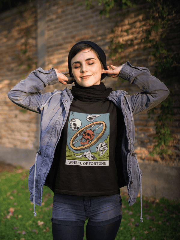 x. Wheel of Fortune Tarot Tee - Image 4