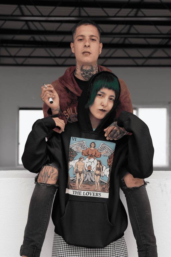 vi. The Lovers Tarot Hoodie - Image 5