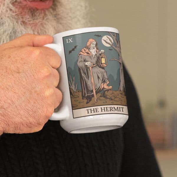 ix. The Hermit Tarot 15oz Mug - Image 3