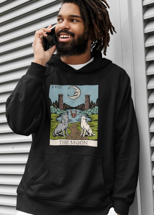 xviii. The Moon Tarot Hoodie - Image 6